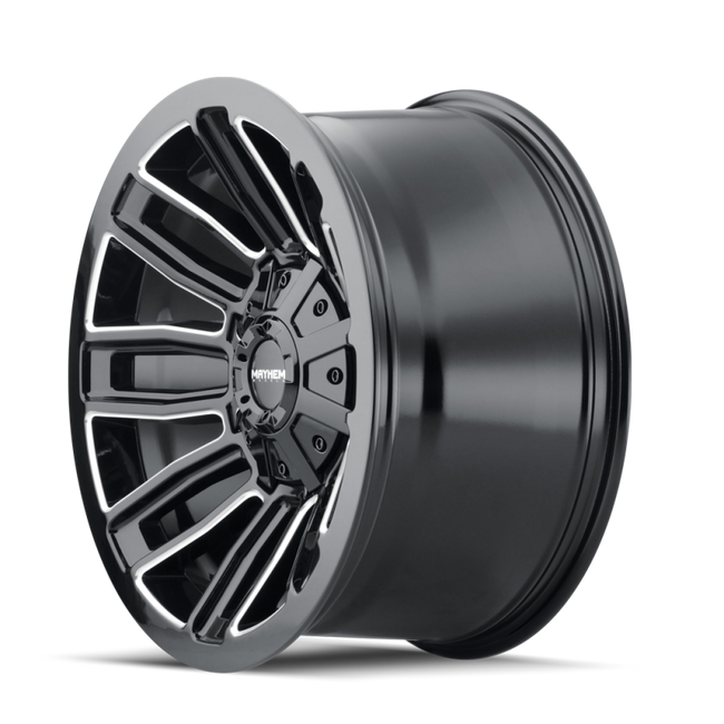 Mayhem 8108 Decoy 20x10 / 6x135 BP / -19mm Offset / 106mm Hub Black w/ Milled Spokes Wheel