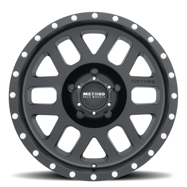 Method MR306 Mesh 18x9 -12mm Offset 5x5 94mm CB Matte Black Wheel