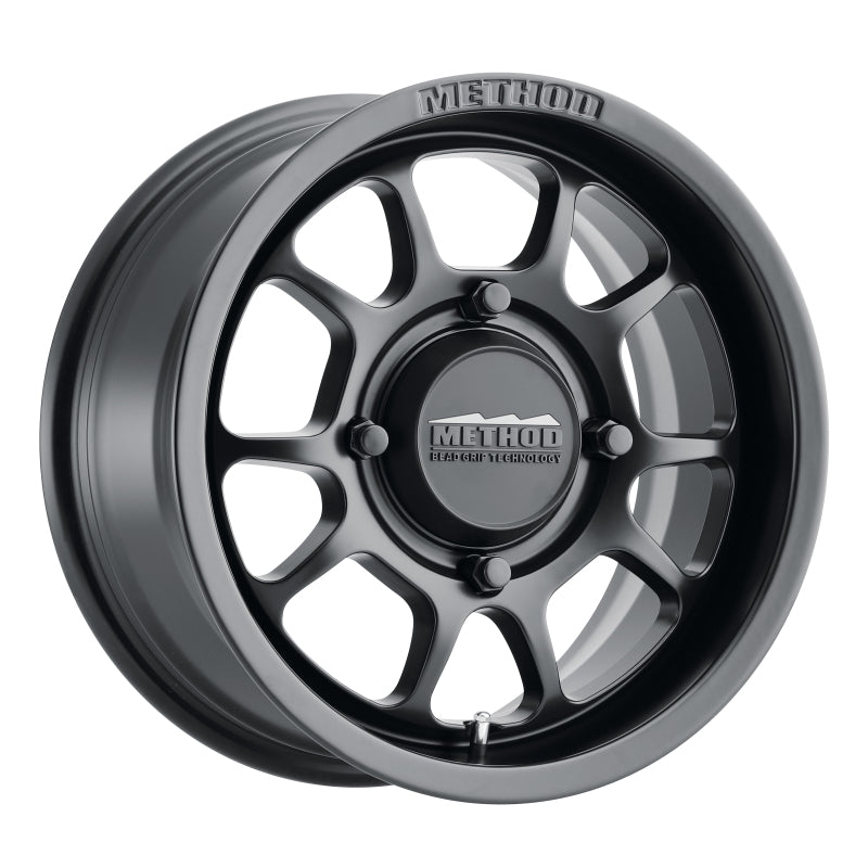 Method MR409 Bead Grip 15x7 5+2 38mm Offset 4x136 106.25mm CB Matte Black Wheel