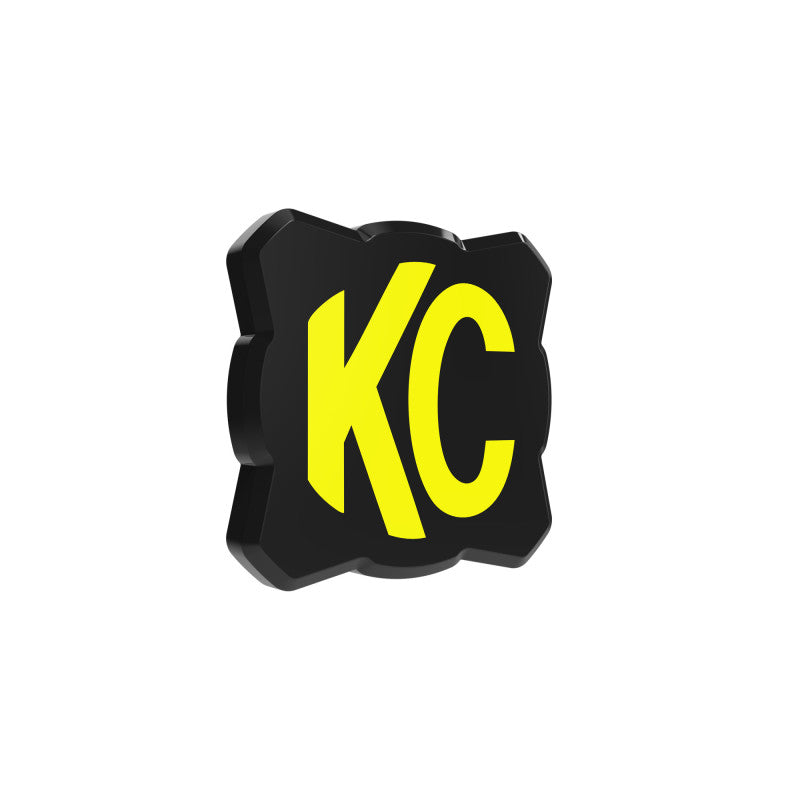 KC HiLiTES FLEX ERA 1 Single Light Cover ONLY (Black/Yellow KC Logo)
