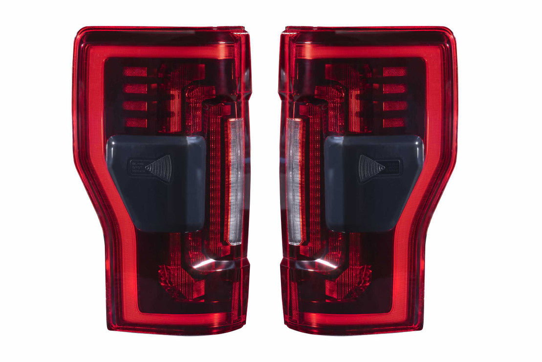 Morimoto 2017-2022 F-250 F-350 Super Duty XB LED Taillights, Red Lens