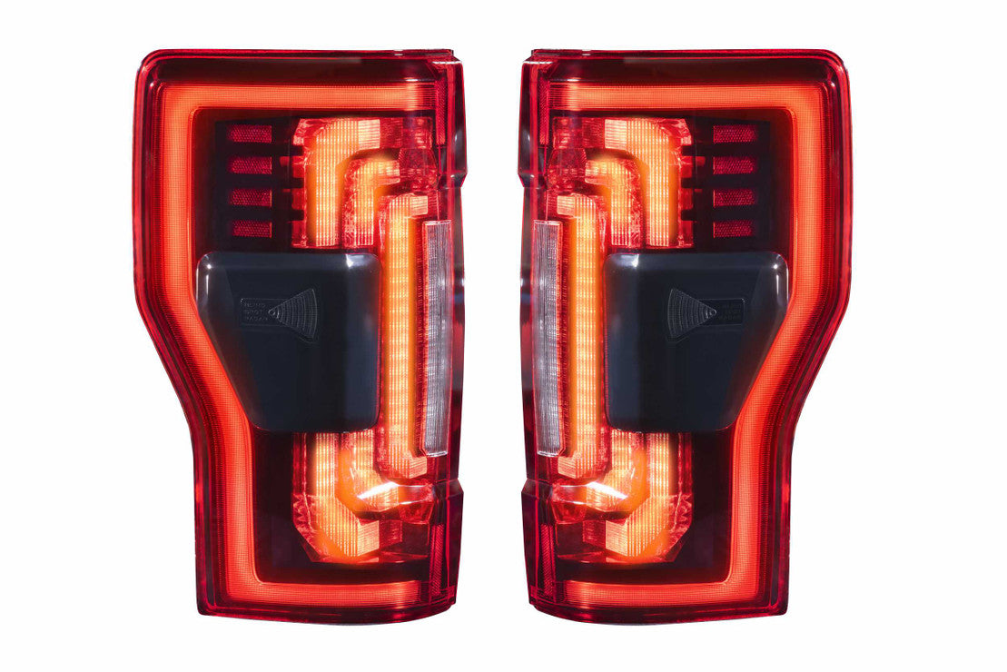 Morimoto 2017-2022 F-250 F-350 Super Duty XB LED Taillights, Red Lens