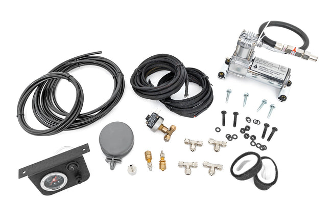 Rough Country Onboard Air Bag Compressor Kit w/Gauge