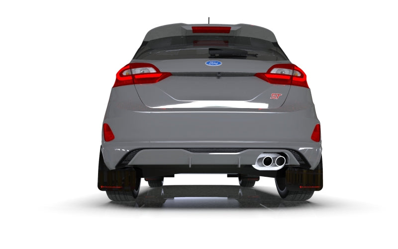 Rally Armor 18-22 Ford Fiesta ST MK8 Black UR Mud Flap w/ Dark Grey Logo