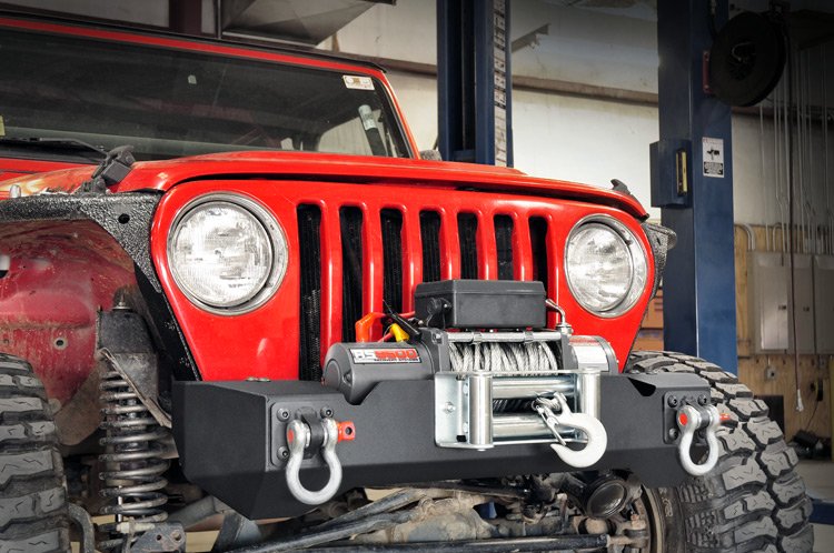 Rough Country Jeep Stubby Front Winch Bumper