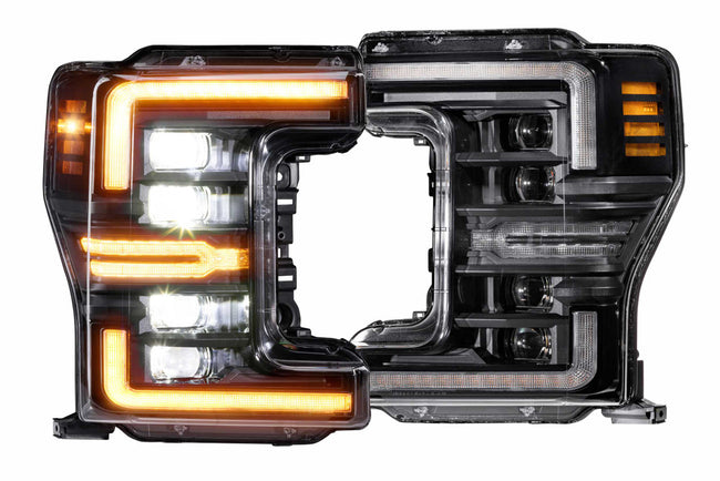 Morimoto 2017-2019 F-250 F-350 Super Duty XB Gen 2 LED Headlights. Amber DRL