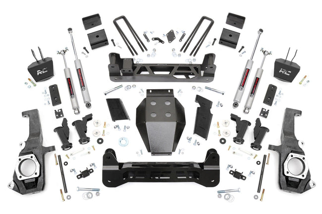 Rough Country 5.0 Inch GM Torsion Bar Drop Suspension Lift Kit (11-19 2500HD/3500HD)