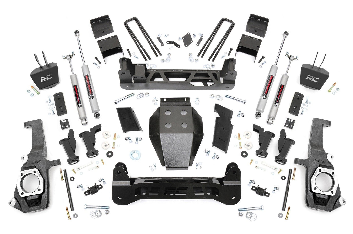 Rough Country 7.5 Inch GM Torsion Bar Drop Suspension Lift Kit (11-19 2500HD/3500HD)