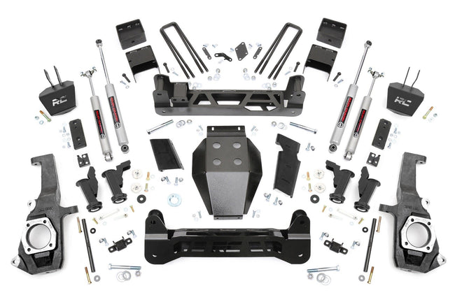 Rough Country 7.5 Inch GM Torsion Bar Drop Suspension Lift Kit (11-19 2500HD/3500HD)
