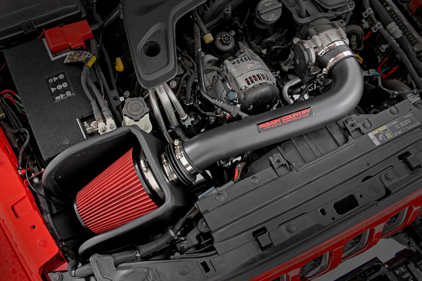 Rough Country Jeep Cold Air Intake w/o Pre-Filter (18-20 Wrangler JL/ 2020 Gladiator)