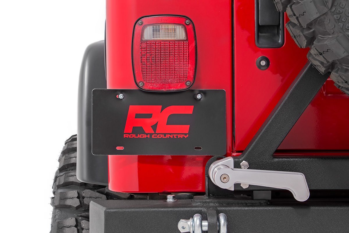 Rough Country Jeep License Plate Adapter 97-06 Wrangler TJ