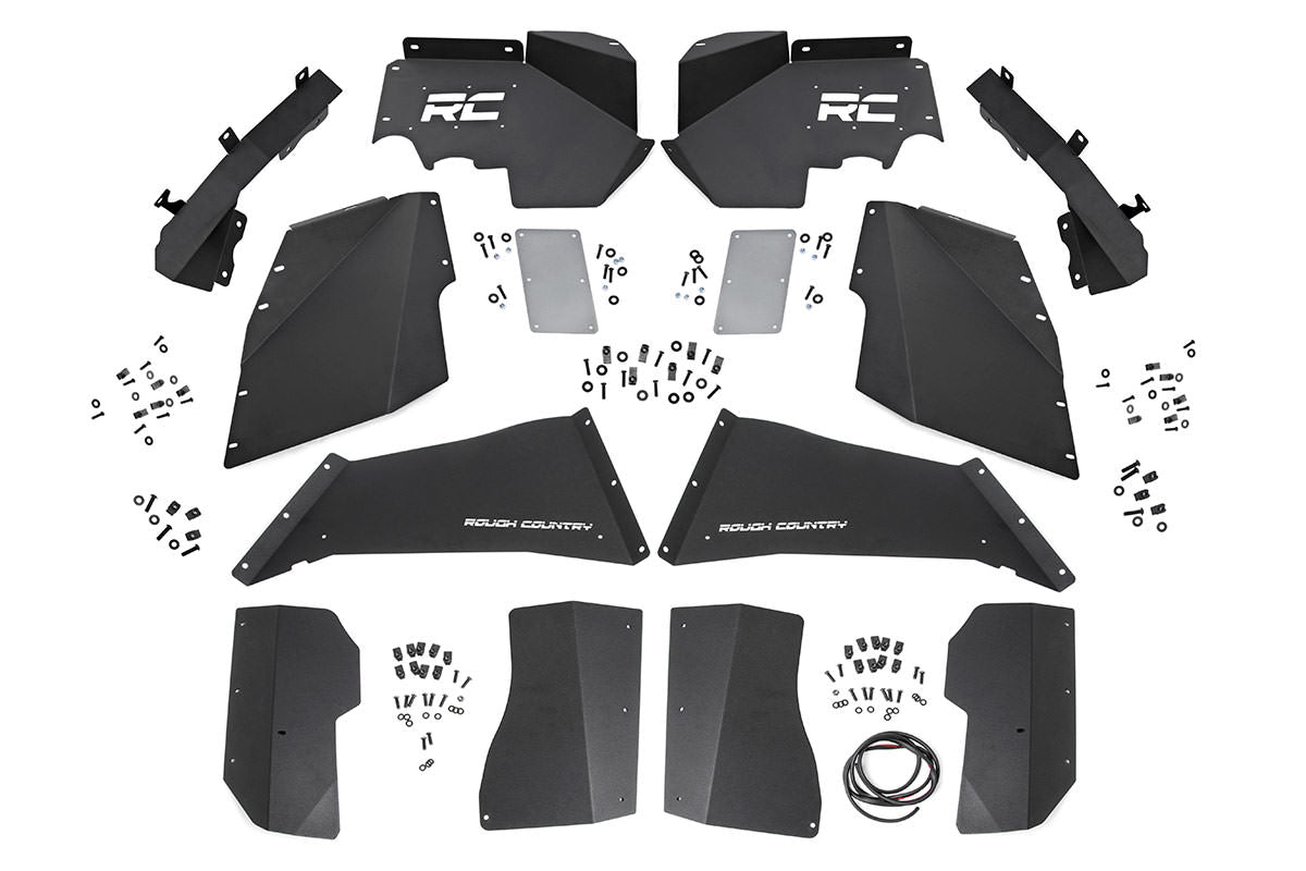 Rough Country Jeep Front & Rear Inner Fenders Set 07-18 Wrangler JK