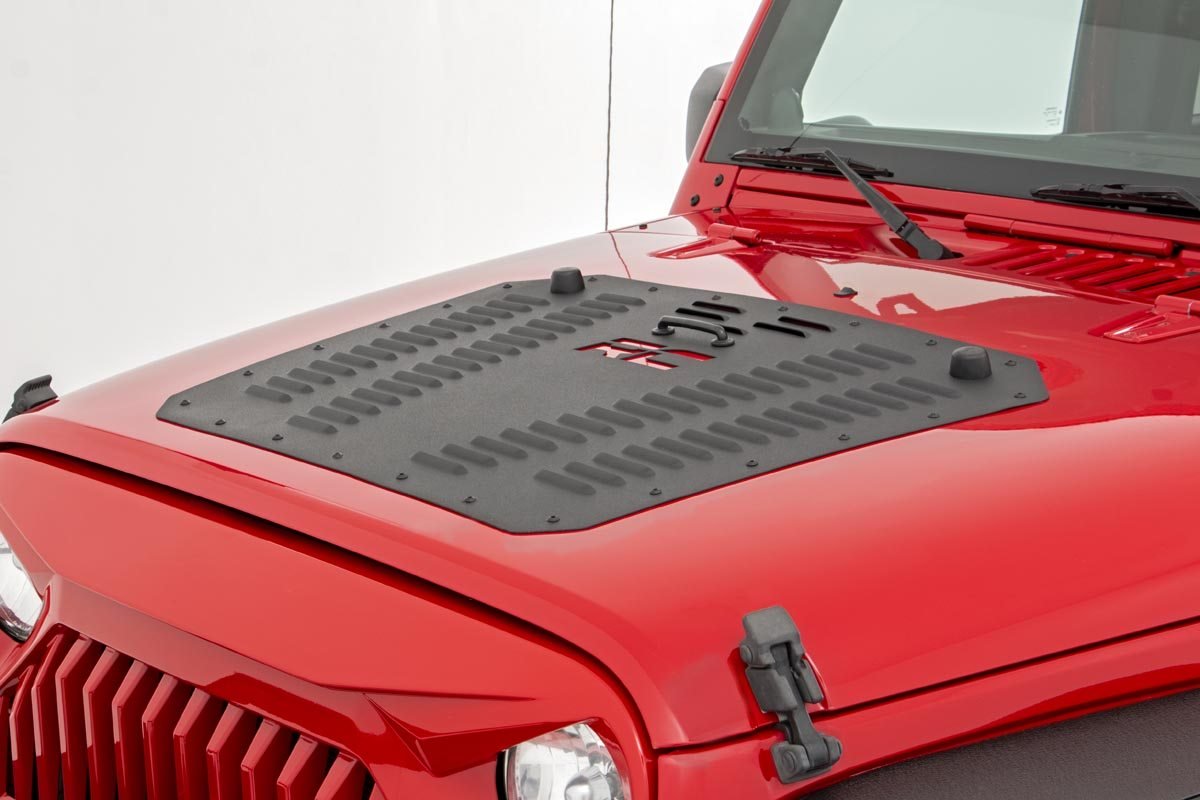 Rough Country Jeep Powder Coated Hood Louver 07-18 Wrangler JK