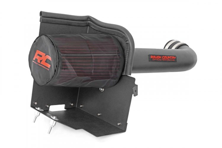 Rough Country Jeep Cold Air Intake w/Pre-Filter Bag (07-11 Wrangler JK 3.8L)