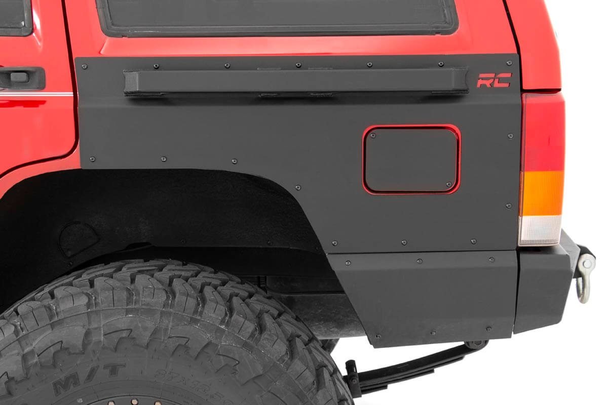 Rough Country Jeep Rear Upper and Lower Quarter Panel Armor 84-96 Cherokee XJ