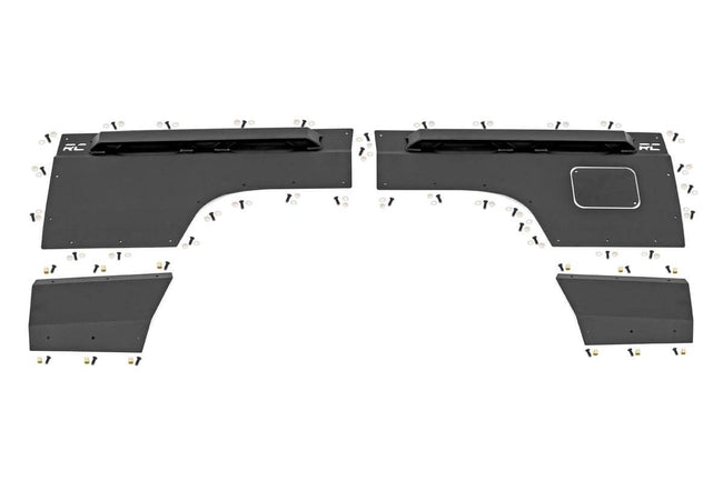 Rough Country Jeep Rear Upper and Lower Quarter Panel Armor 97-01 Cherokee XJ
