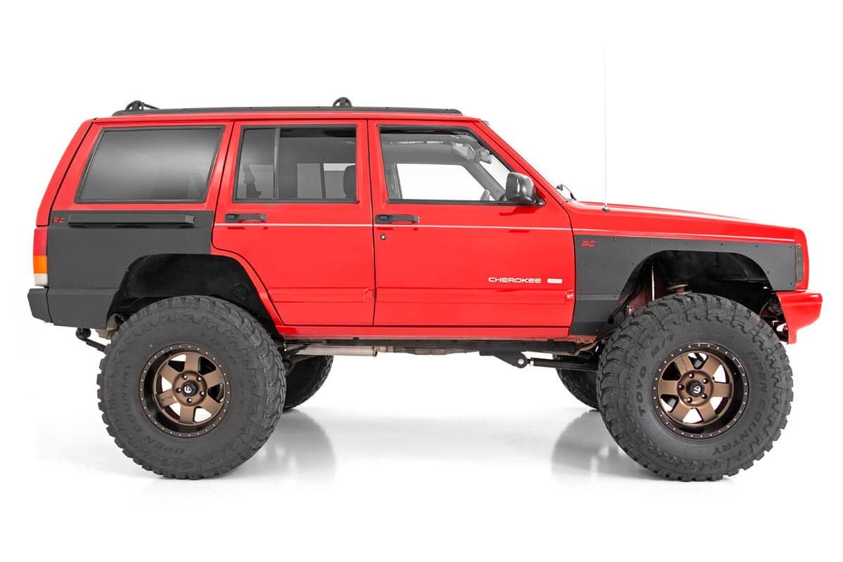Rough Country Jeep Front & Rear Upper and Lower Quarter Panel Armor-84-96 Cherokee XJ