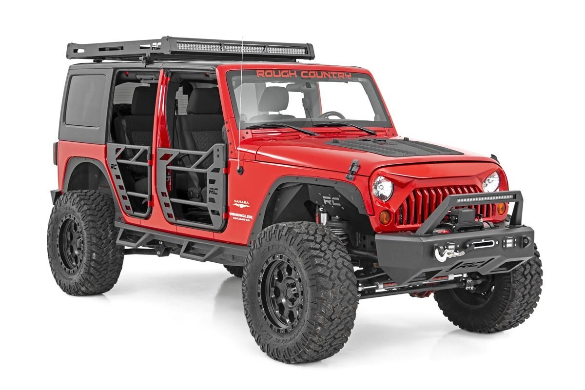 Rough Country Jeep Front & Rear Steel Tube Doors 07-18 Wrangler JK