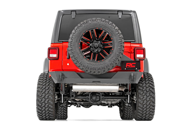 Rough Country Jeep JL Rear Trail Bumper with Tire Carrier For 18-Pres Wrangler JL 4WD