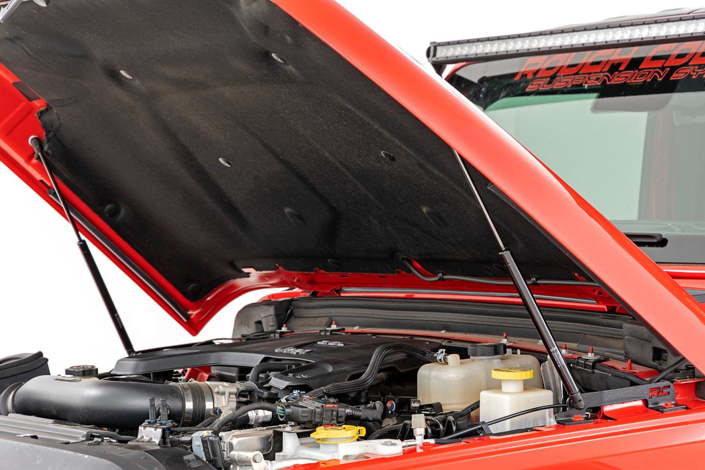 Rough Country Hydraulic Hood Assist 20-22 Jeep Gladiator JT/18-22 Wrangler JL