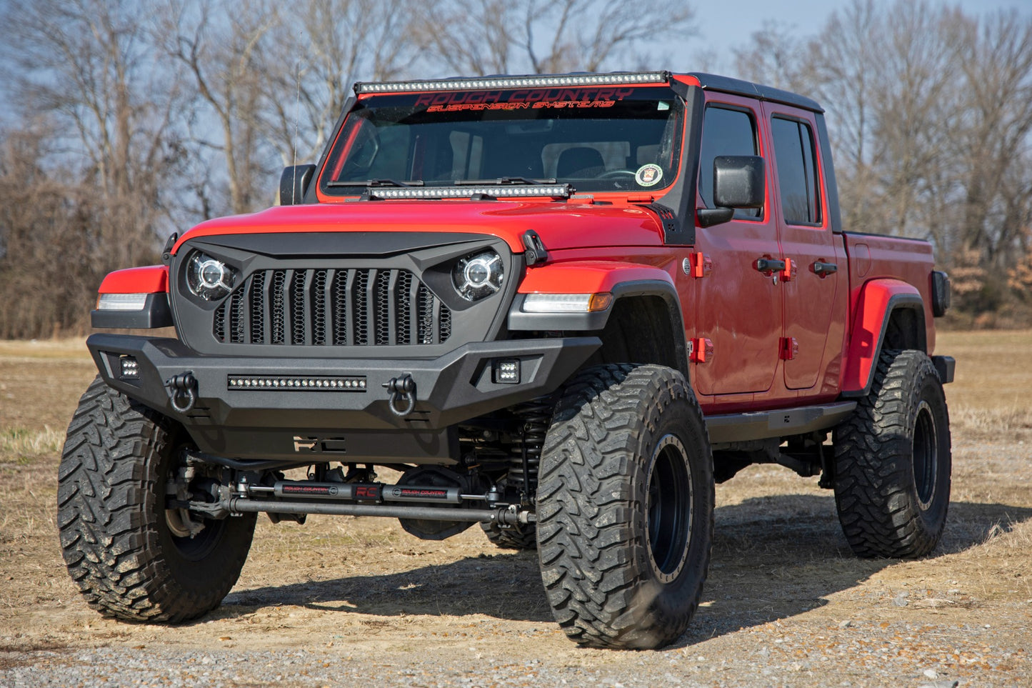 Rough Country Front Bumper Skid Plate 20-22 Jeep Gladiator JT/18-22 Wrangler JL