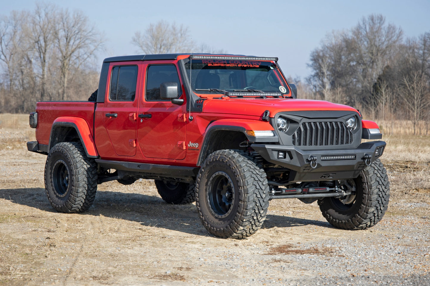 Rough Country Front Bumper Skid Plate 20-22 Jeep Gladiator JT/18-22 Wrangler JL