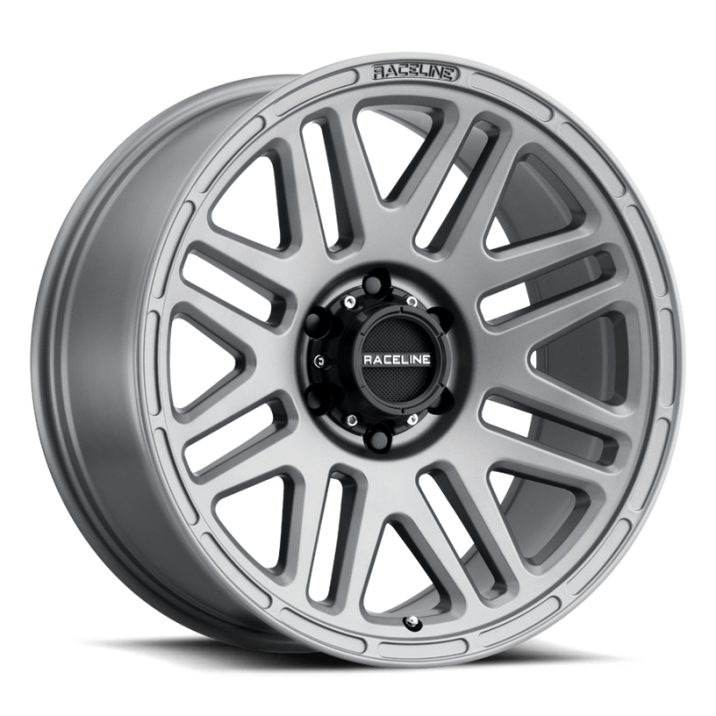 Raceline 944GS Outlander 18x9in 5x139.7 BP 12mm Offset 106.5mm Bore - Greystone Wheel