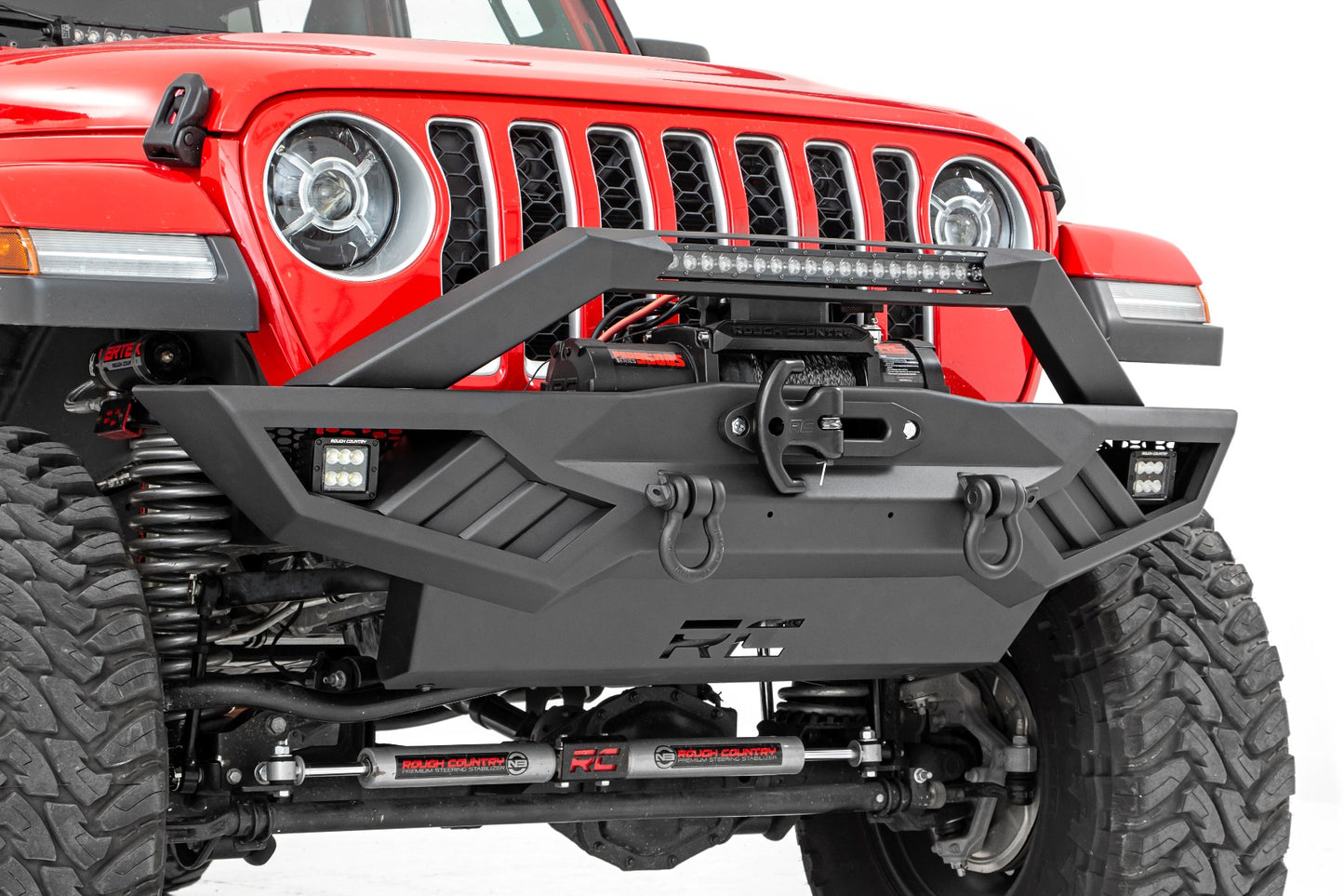 Rough Country Jeep Full Width Off-Road Front Bumper For JK,JL, Gladiator JT