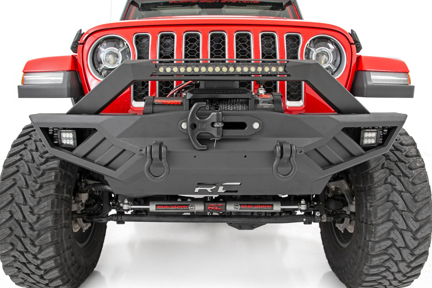 Rough Country Jeep Full Width Off-Road Front Bumper For JK,JL, Gladiator JT