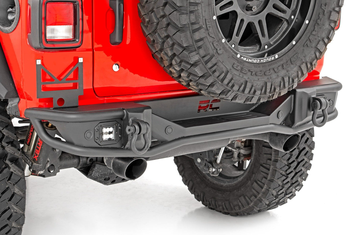 Rough Country Rear Bumper Tubular 18-22 Jeep Wrangler JL 4WD