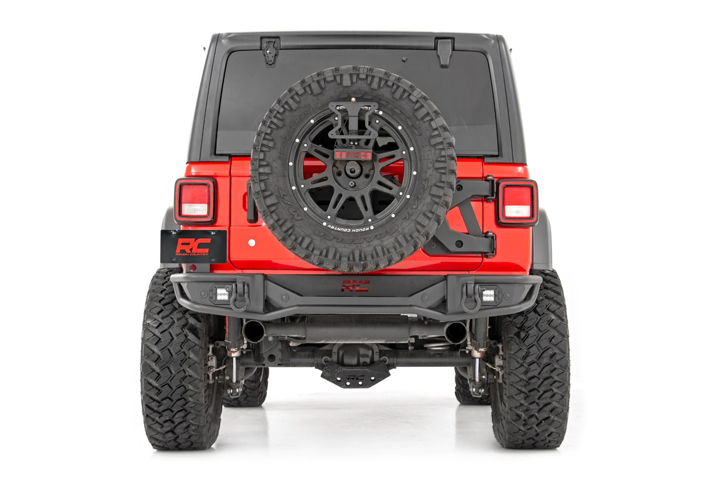 Rough Country Rear Bumper Tubular 18-22 Jeep Wrangler JL 4WD