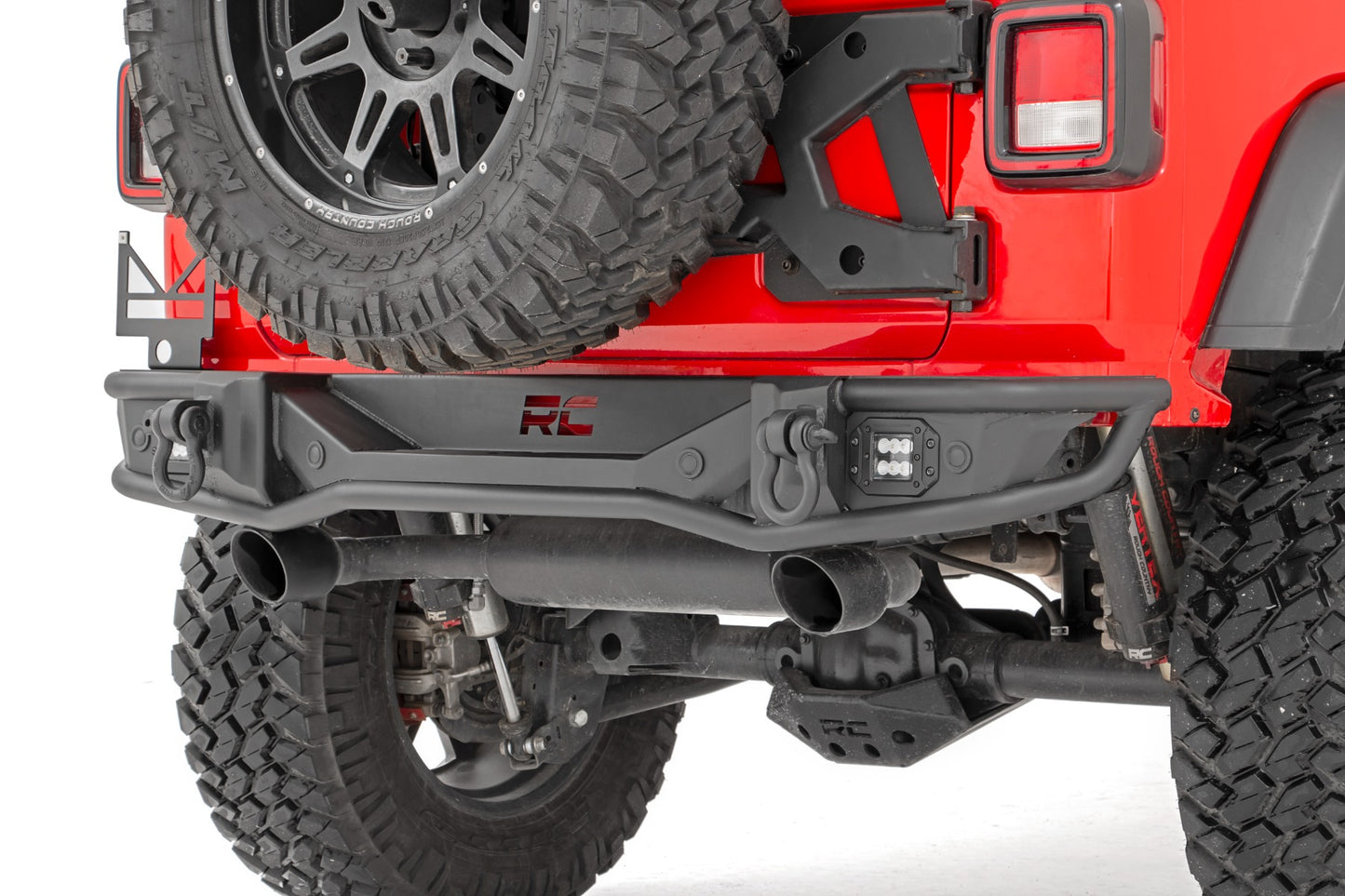 Rough Country Rear Bumper Tubular 18-22 Jeep Wrangler JL 4WD