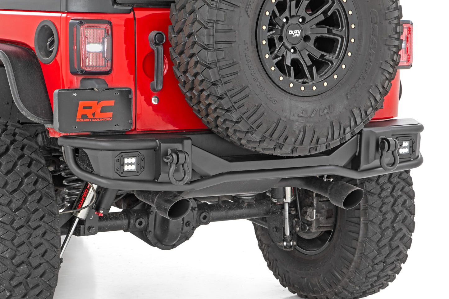 Rough Country Rear Bumper Tubular 07-18 Jeep Wrangler JK