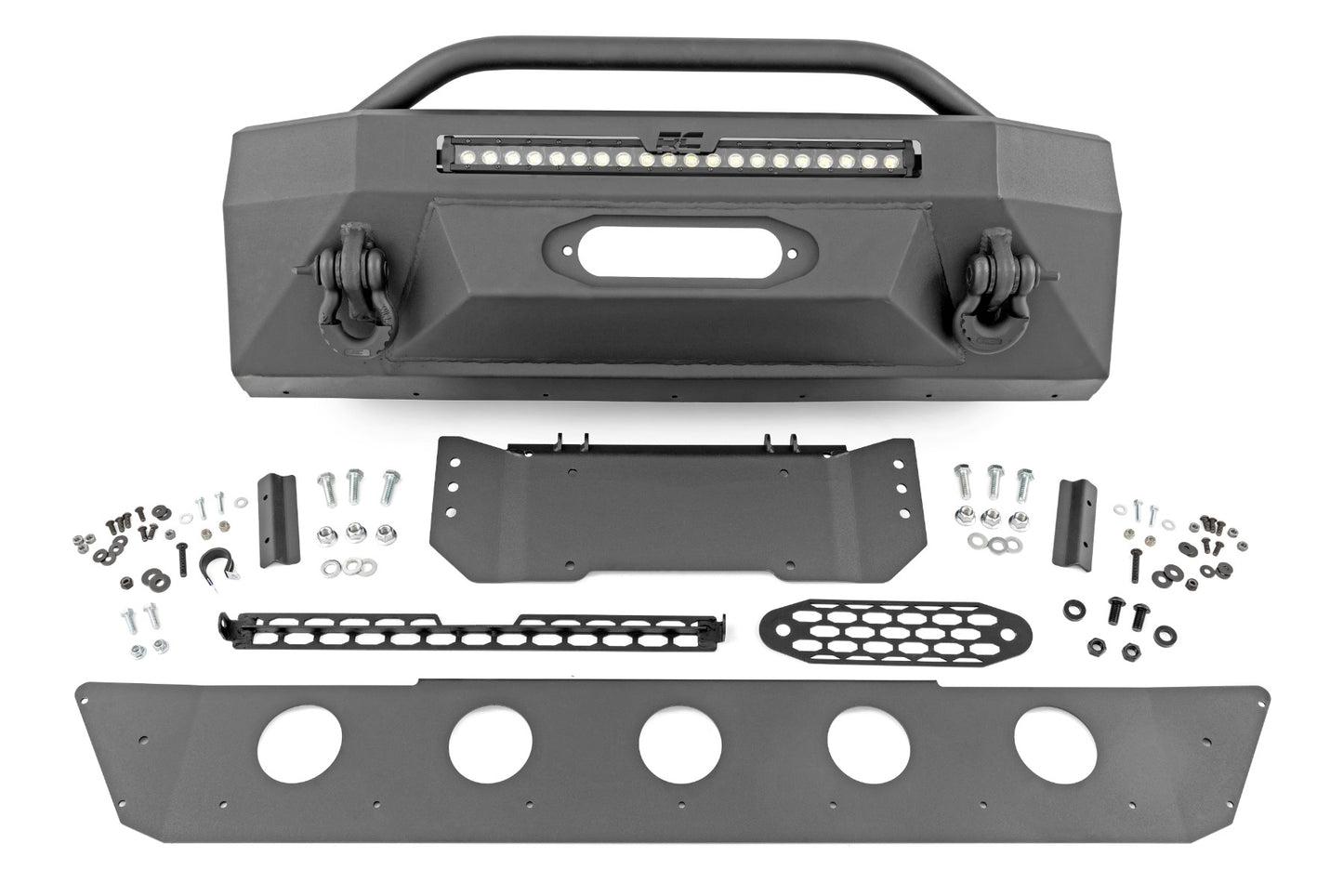 Rough Country Front Bumper Hybrid with 20 Inch LED Light Bar 14-22 Toyota 4Runner 2WD/4WD