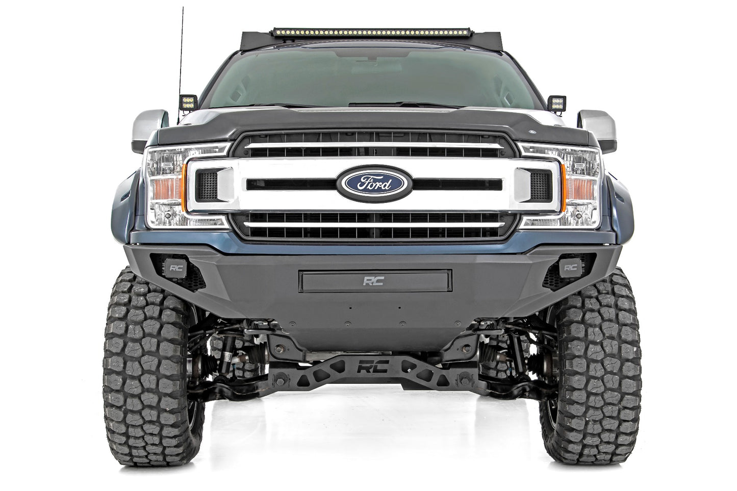 Rough Country Ford Front High Clearance LED Bumper 18-20 Ford F-150