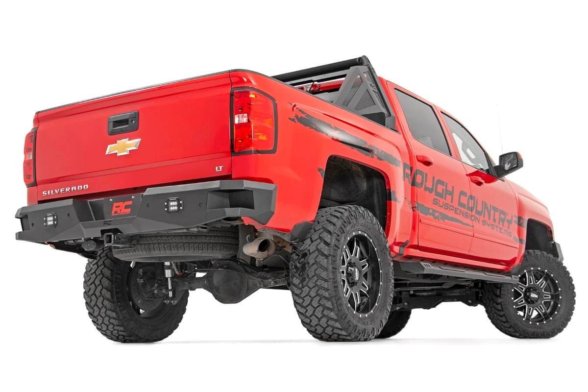 Rough Country Chevy Heavy-Duty Rear LED Bumper 07-18 Silverado 1500