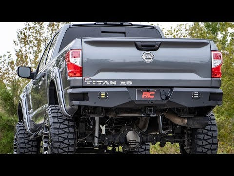 Rough Country Nissan Heavy-Duty Rear LED Bumper 16-20 Titan XD