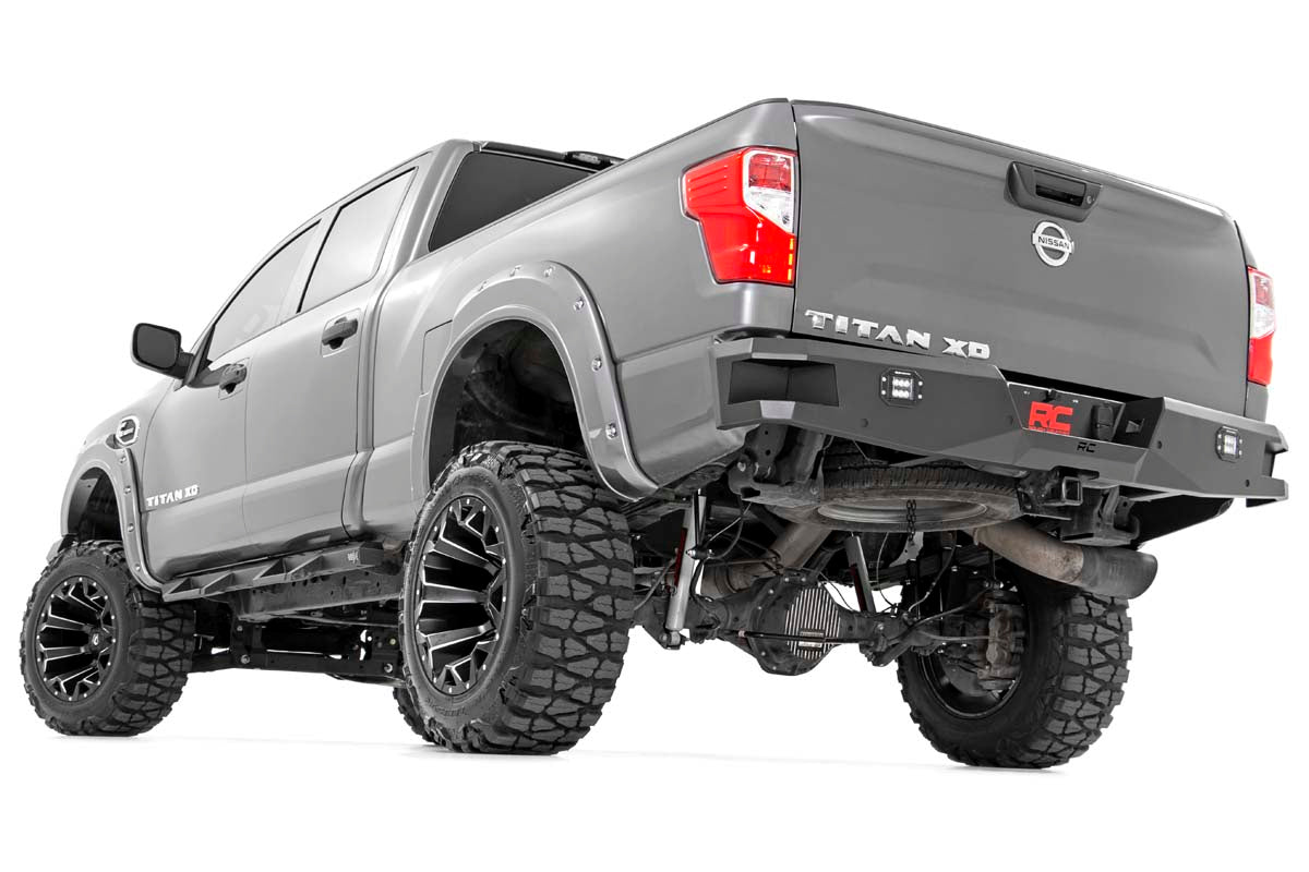 Rough Country Nissan Heavy-Duty Rear LED Bumper 16-20 Titan XD