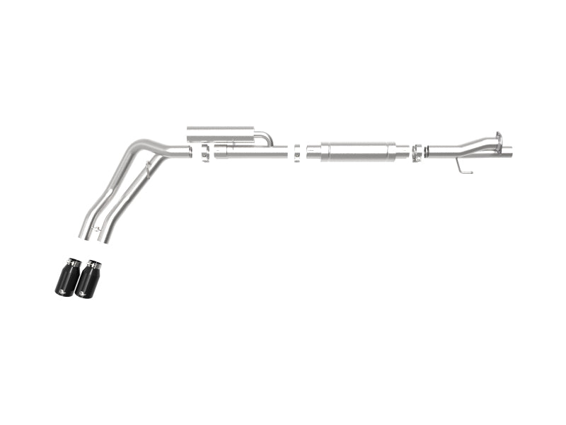 aFe Rebel Series 3in 409 SS Cat-Back Exhaust w/ Black Tips 17-24 Ford F-250/F350 V8 6.2L/7.3L