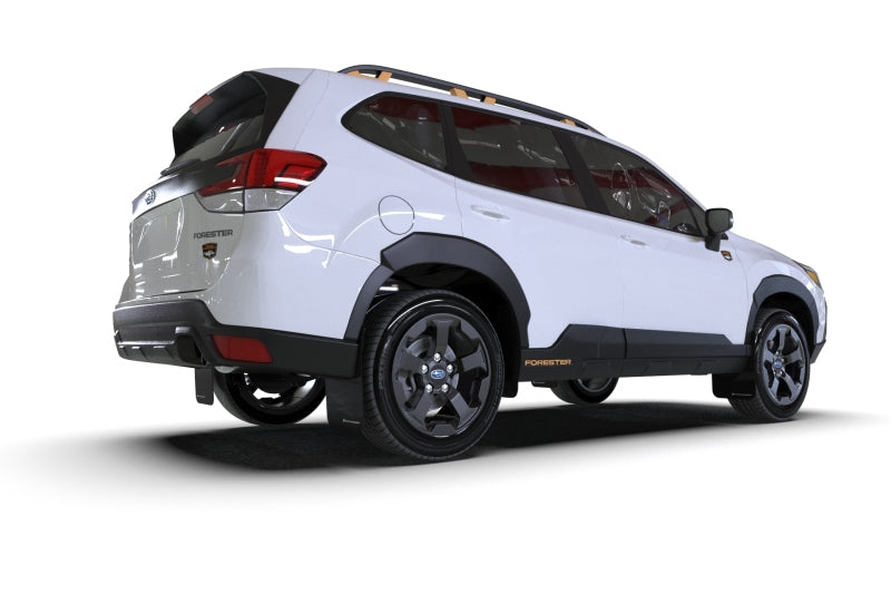 Rally Armor 2022 Subaru Forester (Incl. Wilderness) Black UR Mud Flap w/ White Logo