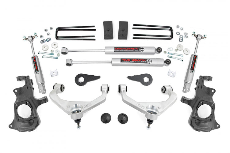 Rough Country 3.5 Inch Lift Kit Knuckle with N3 Shocks 11-19 Chevy/GMC 2500HD/3500HD