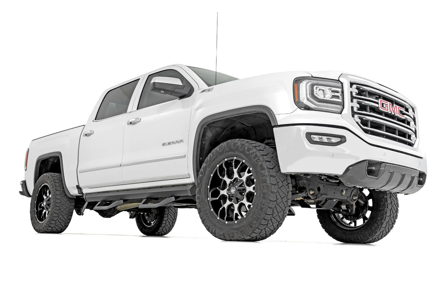 Rough Country SRX2 Adjustable Aluminum Step Crew Cab 07-18 Chevy/GMC 1500/2500HD/3500HD