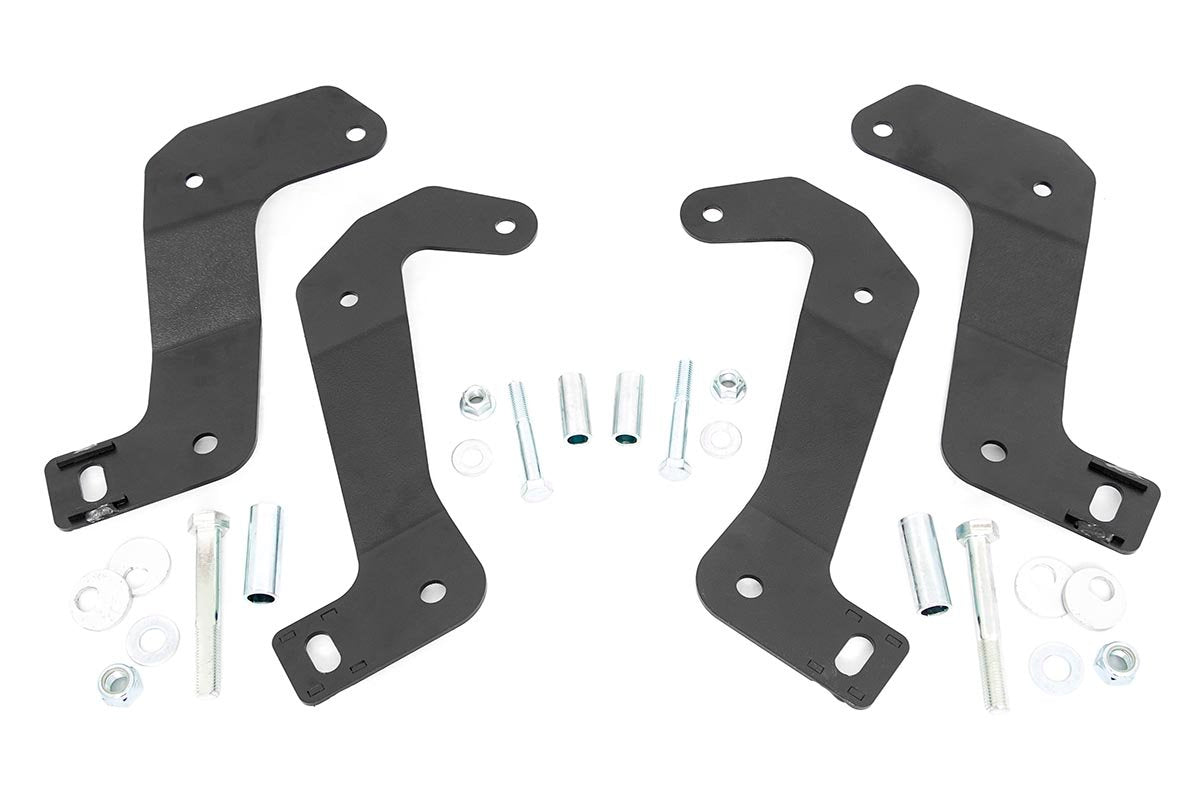 Rough Country Jeep Front Control Arm Relocation Brackets 18-20 Wrangler JL/JT Gladiator