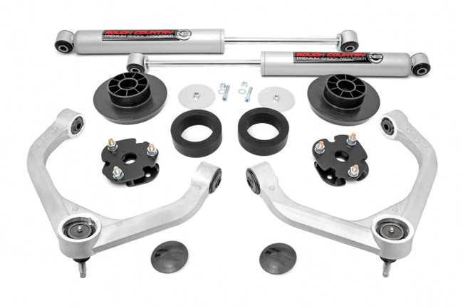 Rough Country 3 Inch Dodge Bolt-On Lift Kit w/Rear N3 Shocks 12-18 RAM 1500 4WD