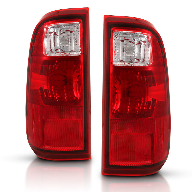 ANZO 2008-2016 Ford Super Duty Taillight Red/Clear Lens (OE Replacement)