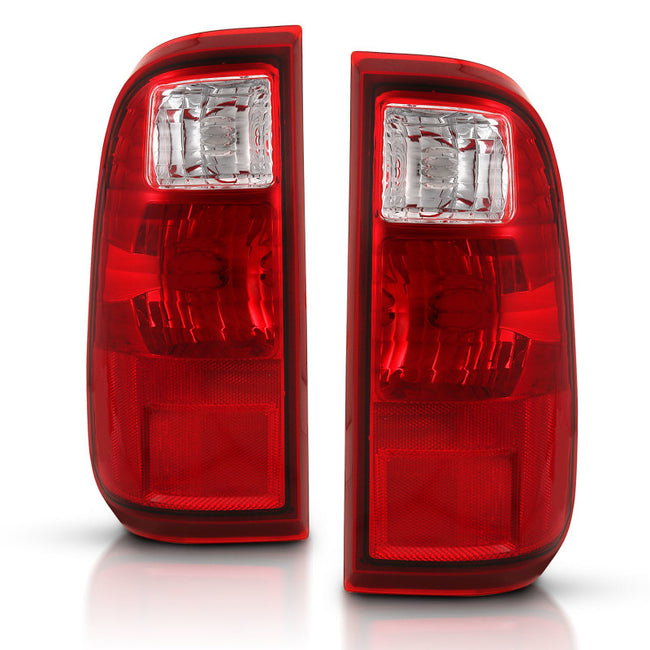 ANZO 2008-2016 Ford Super Duty Taillight Red/Clear Lens (OE Replacement)
