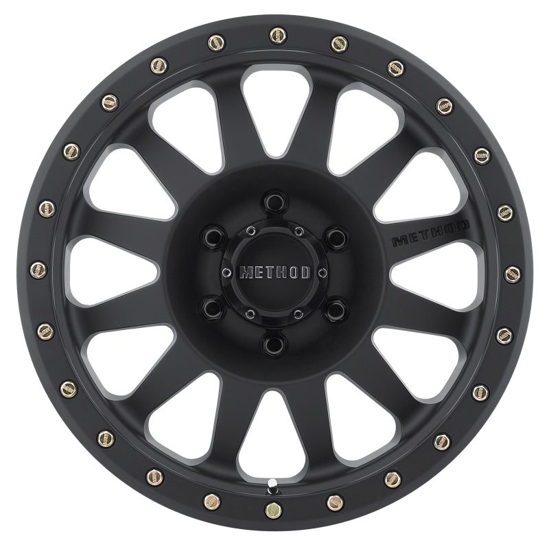 Method MR304 Double Standard 17x8.5 0mm Offset 6x135 94mm CB Matte Black Wheel