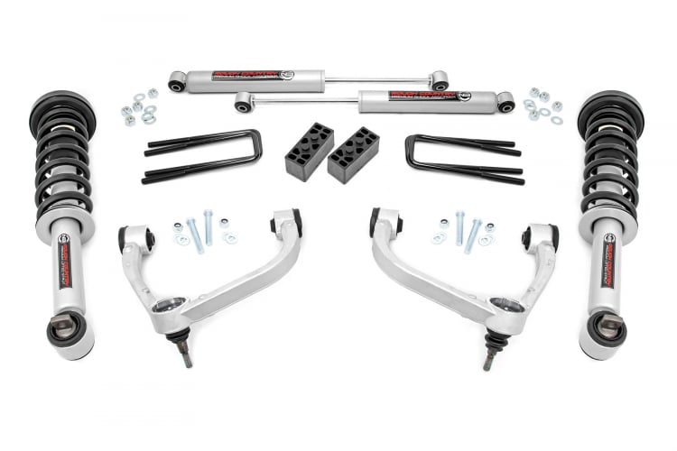 Rough Country 3 Inch Ford Bolt-On Arm Lift Kit 14-20 F-150 4WD