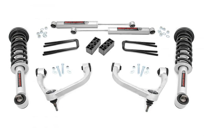 Rough Country 3 Inch Ford Bolt-On Arm Lift Kit 14-20 F-150 4WD