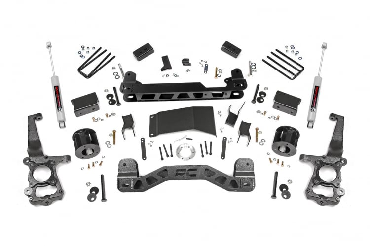 Rough Country 4 Inch Suspension Lift Kit 15-20 F-150 4WD